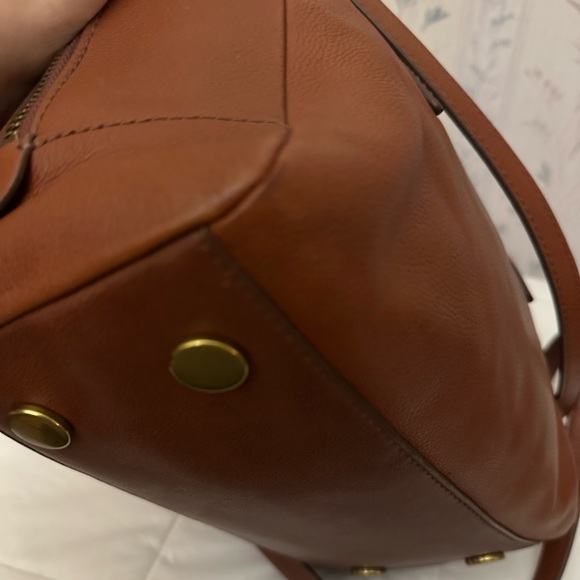 Fossil Colorful Striped Leather Satchel - Picture 10 of 16